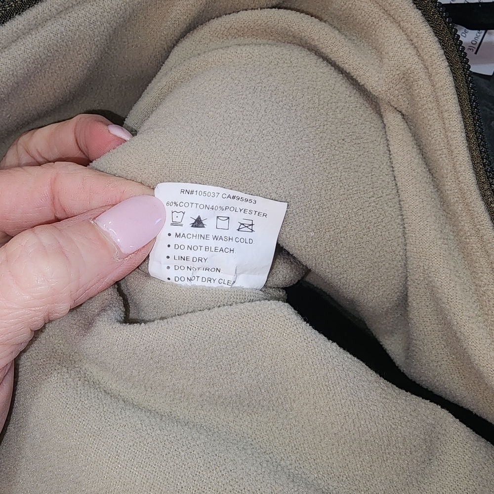 OLIVE GREEN Ariat Womens Rebar Zip-Up Coat Size Medium - Picture 6 of 7